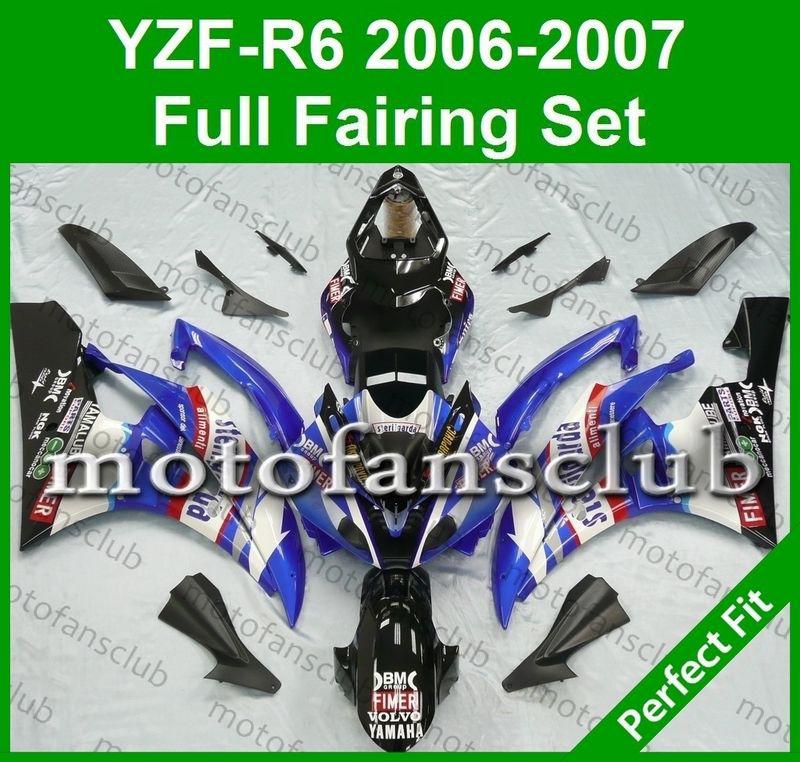 Fit yamaha yzf r6 06 07 yzfr6 2006 2007 600 fairing bodywork abs plastics #15 c