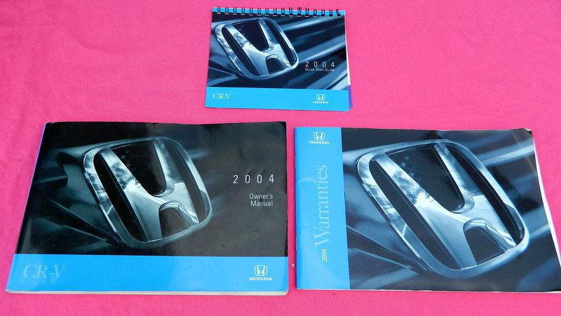 2004 04 honda cr-v owner's owners manual guide book kit handbook oem 