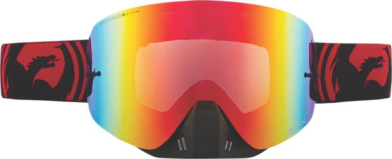 Dragon alliance nfx ionized goggles jet red split/red lens