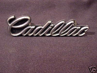 Cadillac grille emblem "cadillac"  chrome