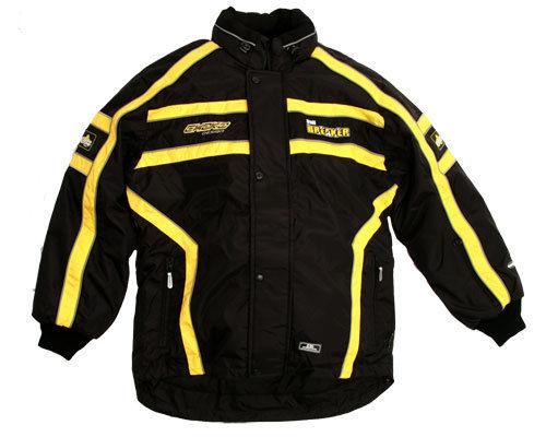 2010 men's choko trail breaker snowmobile jacket black/yellow medium