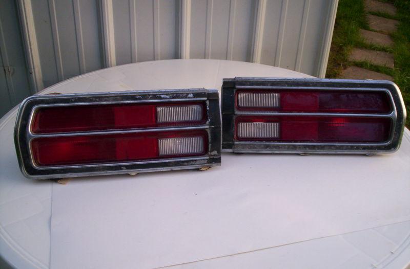 76 plymouth volare tail lamps pair nice lenses 