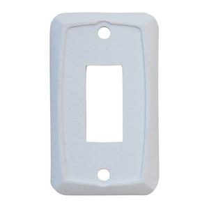 Diamond switch wall plate, single, white p7101c