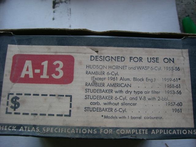 Aftermarket 1953-61 studebaker air cleaner element