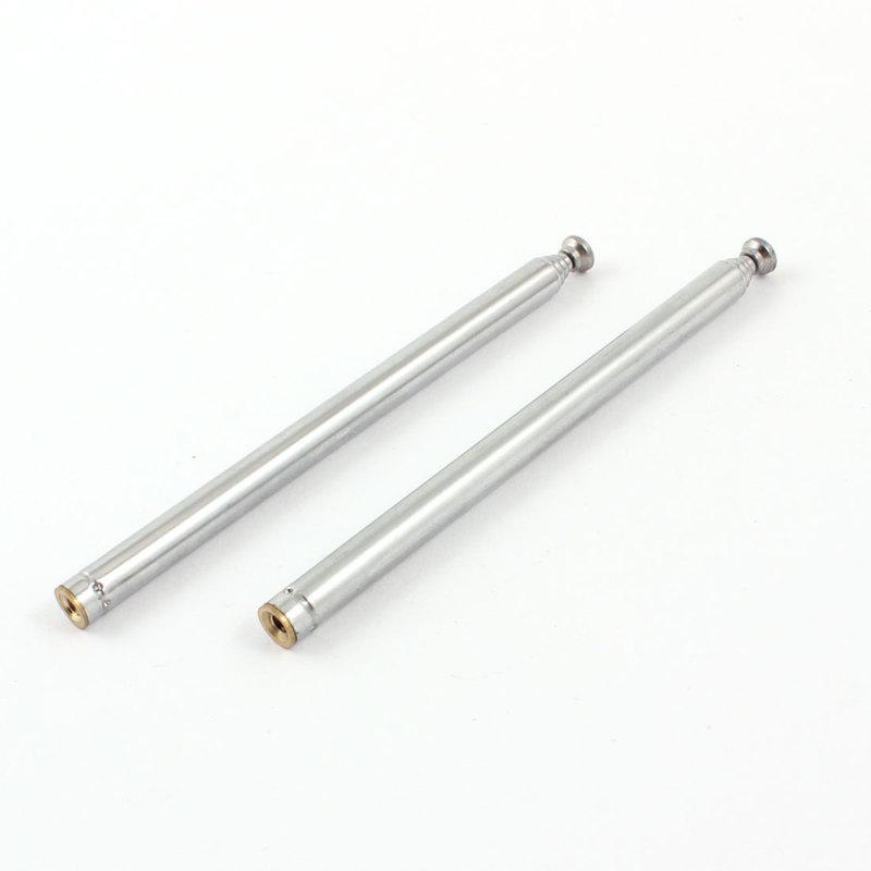 12" long tv radio 5 sections rod telescopic antenna aerial for auto car 2pcs