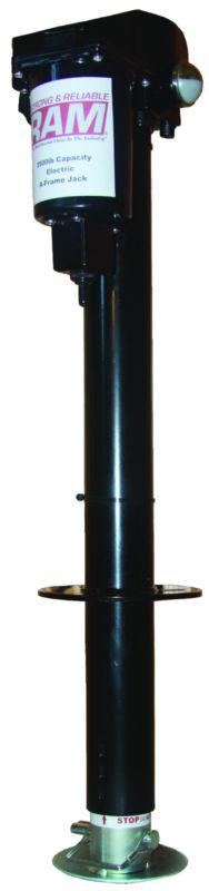 Ram electric trailer tongue jack 2500 lbs, black finish