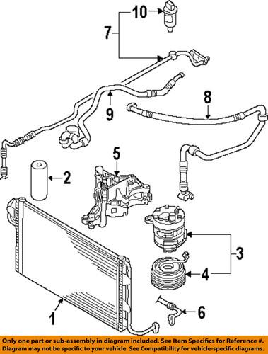 Volkswagen oem 1c0820413g a/c condenser