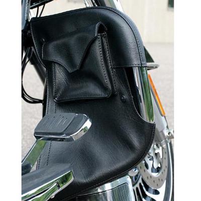 2458001 kuryakyn 1800 engine guard chaps with drink holder & pocket (pr) for har