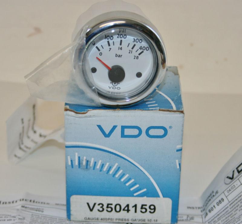 Vdo v3504159 400 psi transmission pressure gauge 12vdc sea ray nautique ski boat