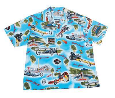 Ghh camp shirt cotton top fuel dragster/funny cars blue men's 3x-lg each