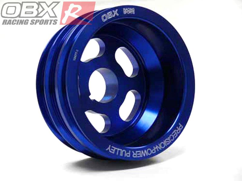 Obx underdrive crank power pulley for 95-99 nissan 240sx ka24de blue