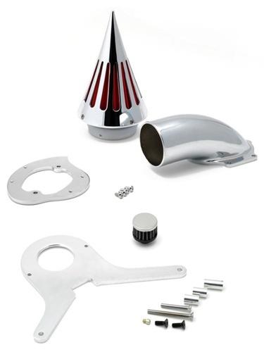 Chrome spike air cleaner intake filter for honda shadow aero 750