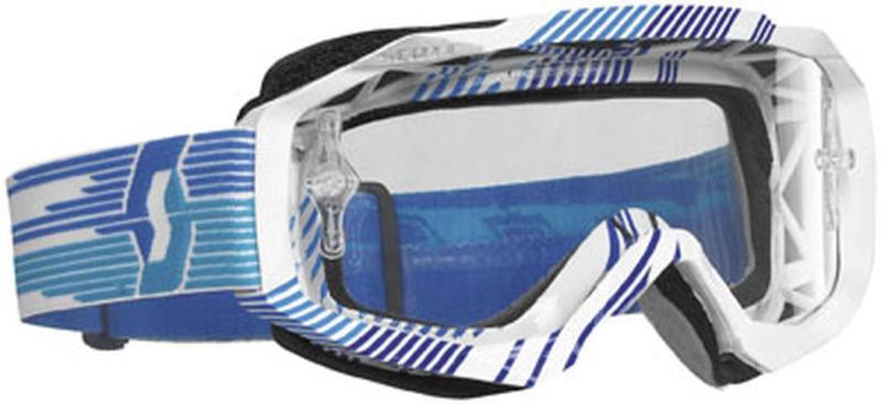 New scott hustle w/ silver chrome works lens adult goggles,arcade/blue,one size