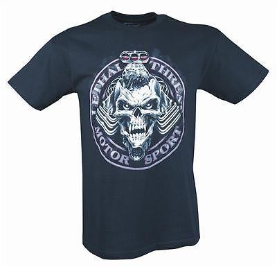 Ghh lt20158m t-shirt cotton black lethal threat motor gear logo men's large each