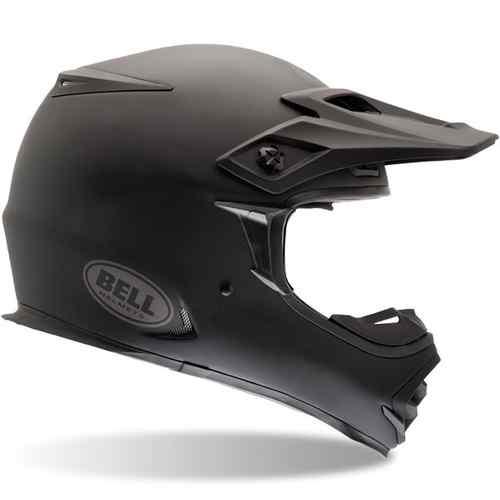 Bell mx-2 matte black solid helmet size xxl 2x-large off-road motocross helmet