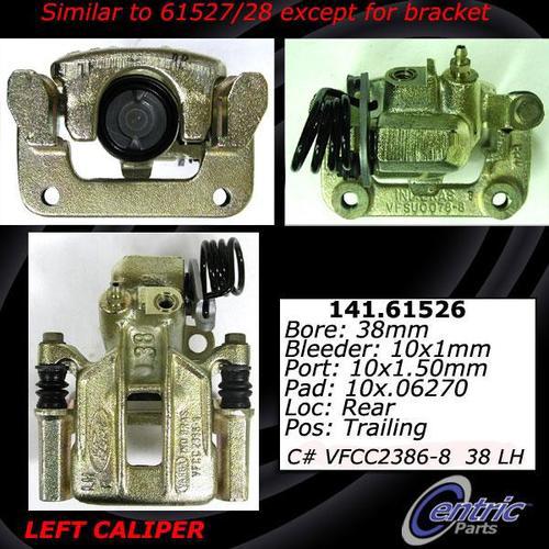 Centric 141.61525 rear brake caliper-premium semi-loaded caliper