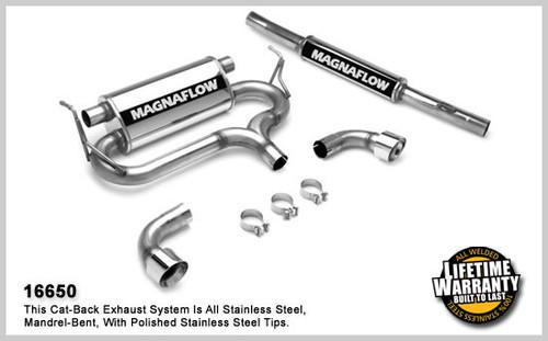 Magnaflow 16650 volkswagen r32 stainless cat-back system performance exhaust