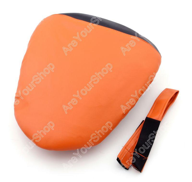 Passenger rear pu leather seat cowl cover pillon yamaha yzf r6 2008-2010 orange