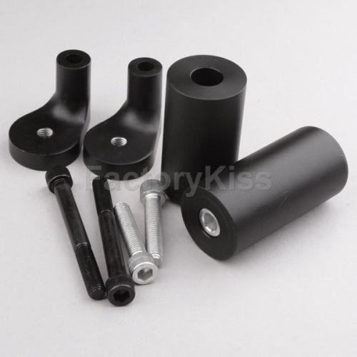 Gau motorcycle frame slider for kawasaki zrx 1100 1200 r 99-05 black