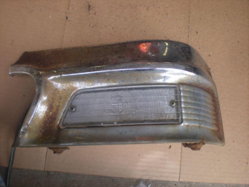 1958 ford driver side parking light extension housing assembly 58 fairlane 500