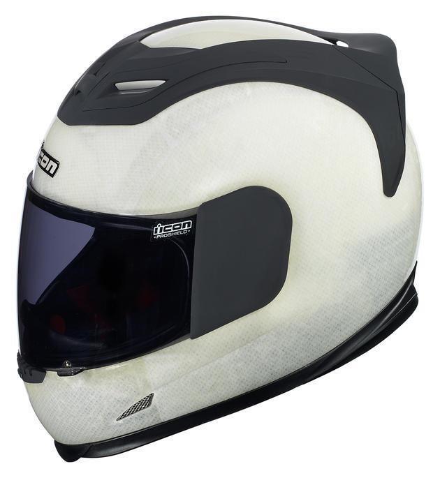 Icon airframe construct motorcycle helmet naked finish sm/small