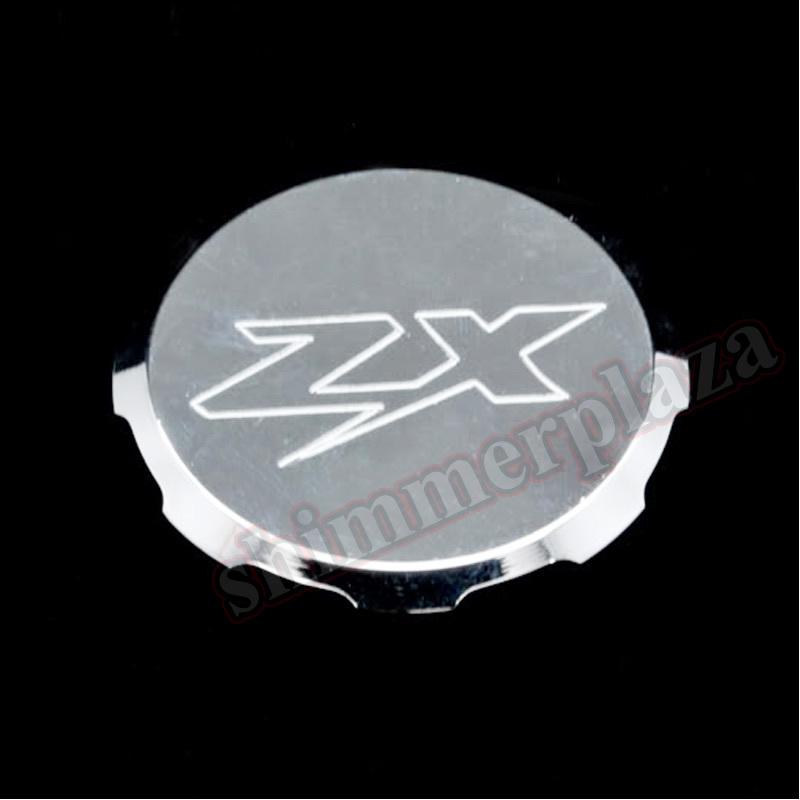 Chrome brake fluid reservoir cap for kawasaki ninja zx6r zx7r zx9r zx10r