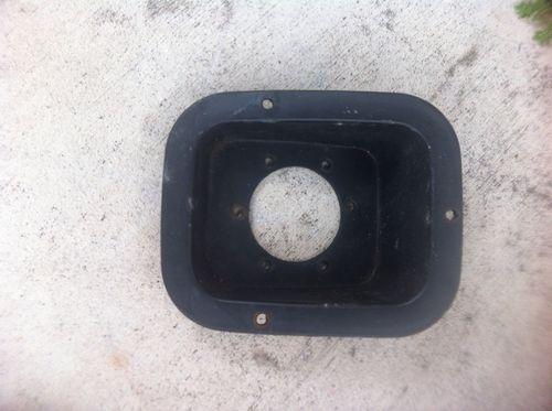 Jeep wrangler yj gas fuel tank filler protector bezel black plastic