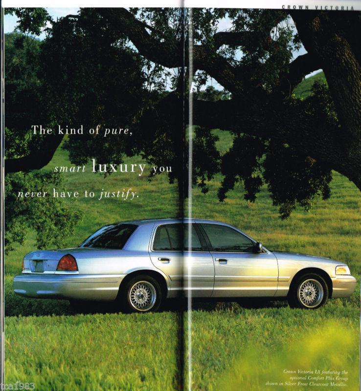 2001 ford taurus/windstar/crown victoria brochure / catalog with color chart