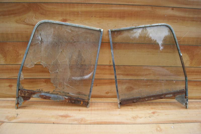 1955-1959 chevy & gmc pickup original chrome side window frames