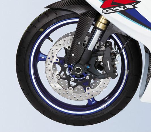 Suzuki gsx-r600 gsx-r750 gsxr 600 750 white  wheel rim decals 11 12