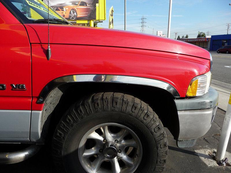 Dodge ram 1500/2500 94-01 with body side molding polished stainless fender trim 