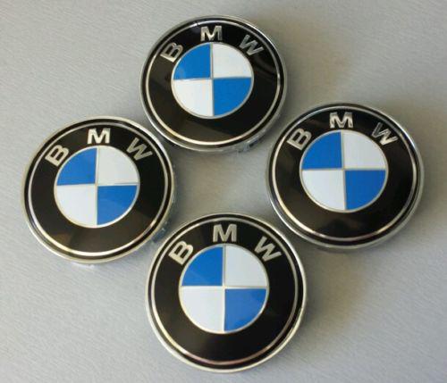 New set 4 bmw 68mm 2.67in center wheel rim hub cap logo emblem badge 36136768640