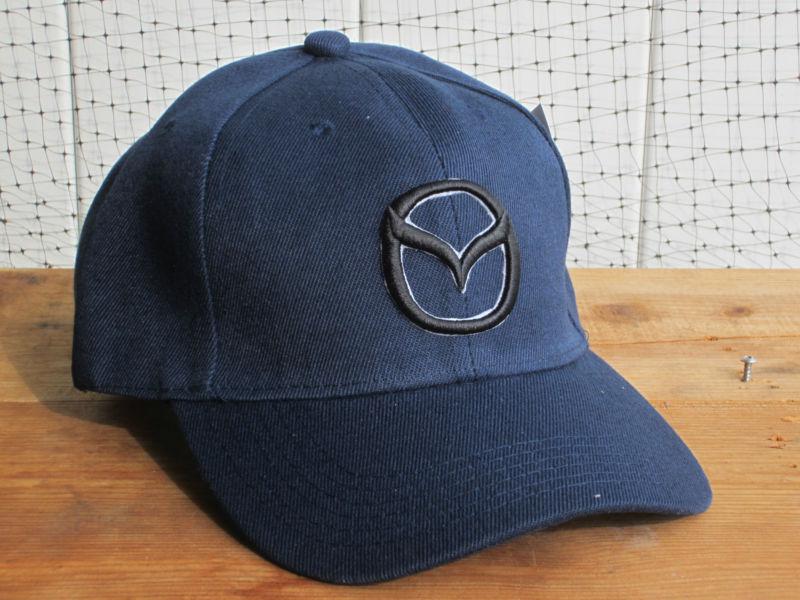 New nwt mazda logo navy baseball golf fishing driving hat cap automobile car nr