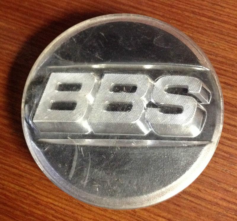 Bbs black chrome unique 3d logo wheel center cap 09.23.221 made germany 3 prong