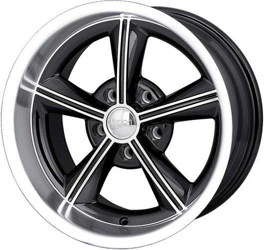 Ion alloy wheels wheel new black chevy olds le sabre coupe sedan 625-5861b5