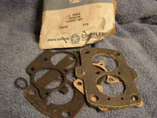 Nos mopar 68 69 70 71 carb gasket set a,b,c,e  body   