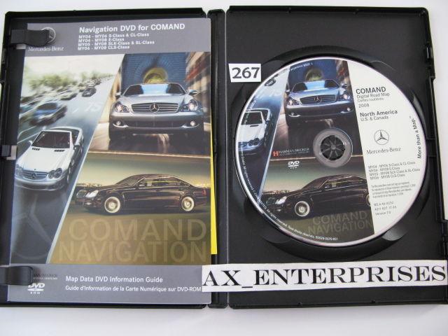 08 mercedes sl sl550 sl55 sl600 sl65 navigation dvd cd 0232 map release © 2/2008