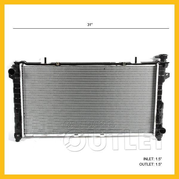 2001-2003 2004 grand voyager t&c radiator 6cyl auto 3.3l 3.6l caravan a/t w/toc