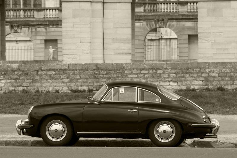 Porsche 356 c 356c hd poster classic car b&w print multiple sizes available