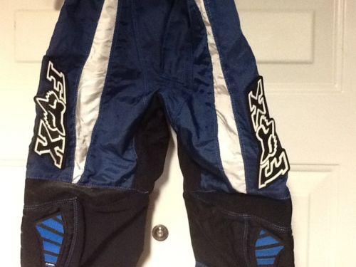 Fox 180 youth motocross racing pants nice blue color size 8/24