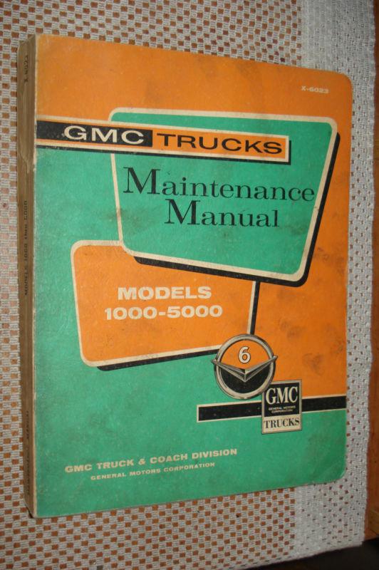 1960 gmc shop manual original rare service book rare!!!!!