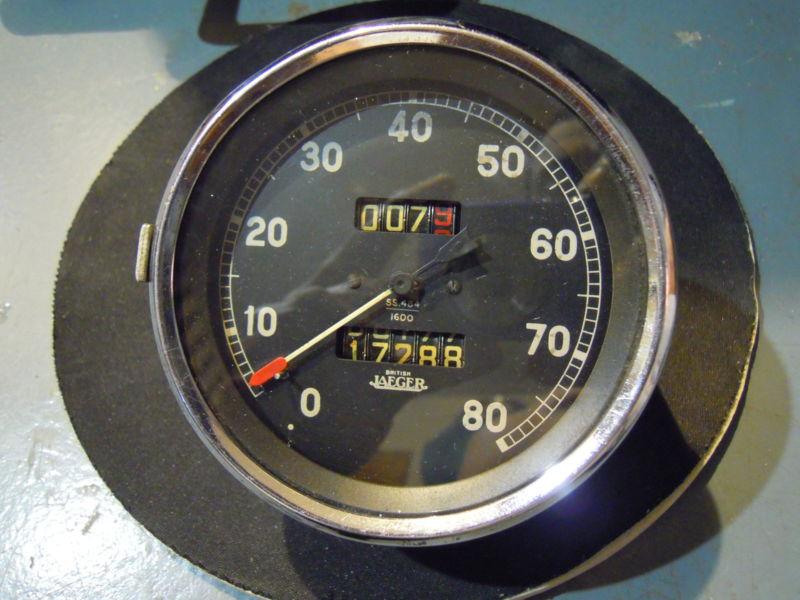 British jaeger speedometer ss.484  jaguar triumph mg mark lotus bentley rolls