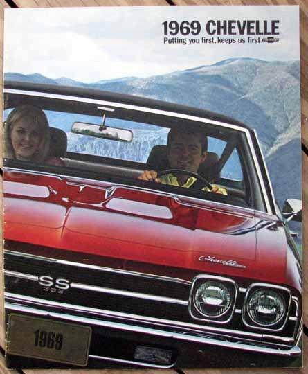 Rare original nos 1969 chevrolet chevelle dealer brochure l@@k #b268