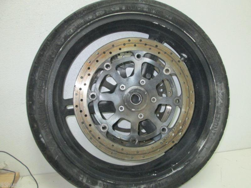 Suzuki 2001 gsxr1000 gsxr 1000 asahi mag front wheel 17x3.50 with brake rotors