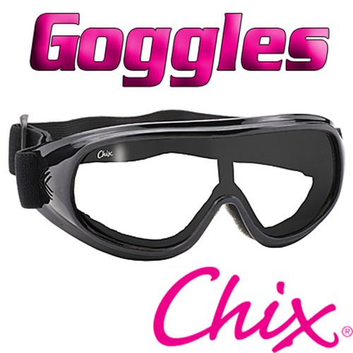 Clear womens ladies ski motorcycle biker atv riding safety goggles