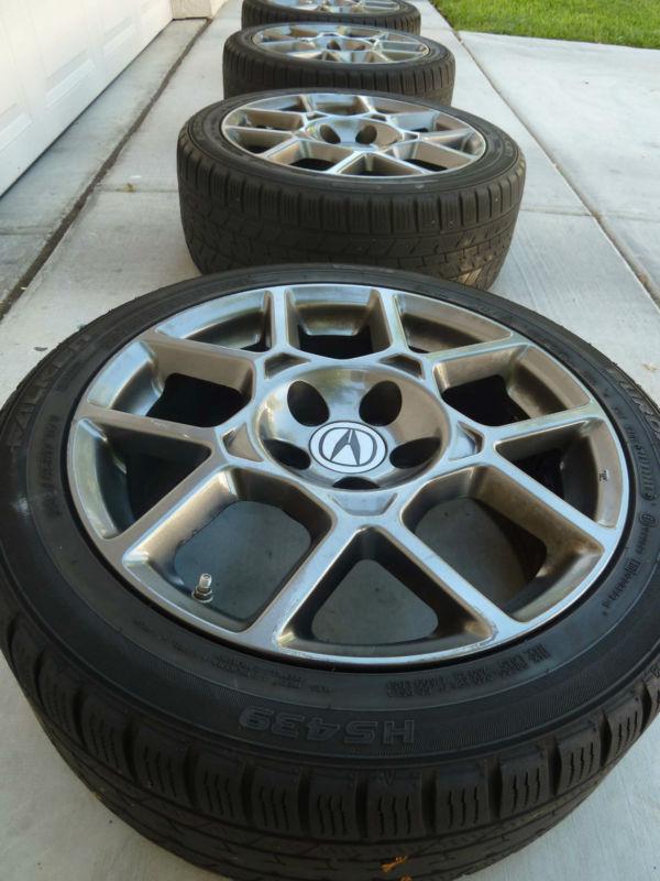 Acura tl type s wheels 17x7.5 with tires and center caps