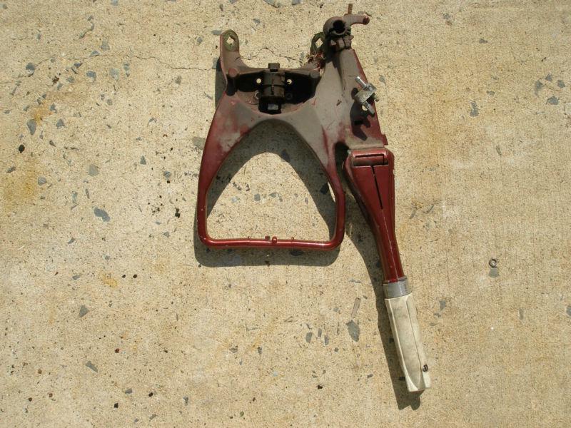 Tiller handle assembley  with  upper swivel housing bracket 1958 johnson  10h.p.