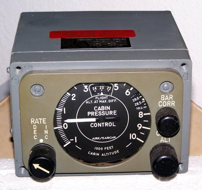 Link aviation flight simulator pressure controller for boeing b-727 f\e station