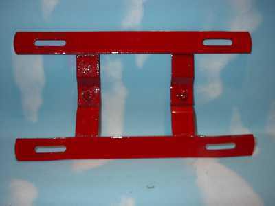 Porsche 944 plate holder mounting brackets front and rear red