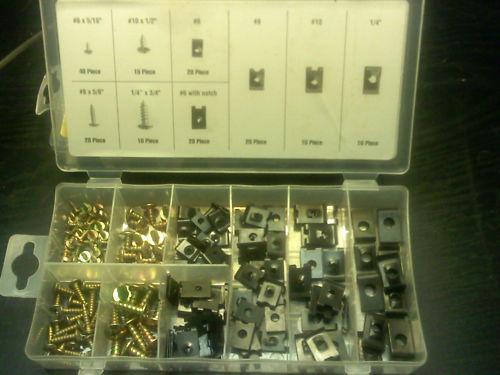 170pc. u-clip and screw assortment auto car truck